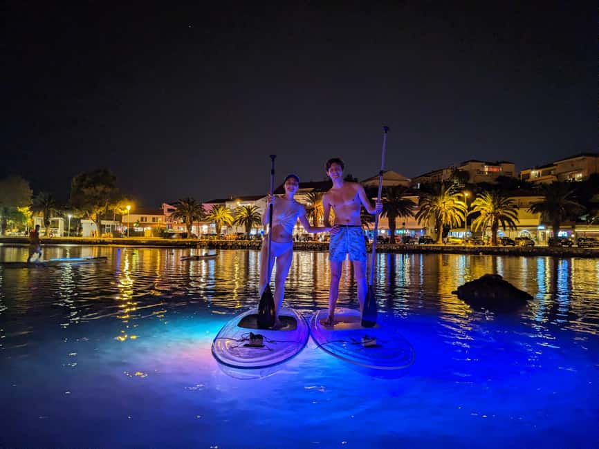 Split: Transparent SUP night Glow tour - Stobreč sea at dusk, the “last daylight” glow moment