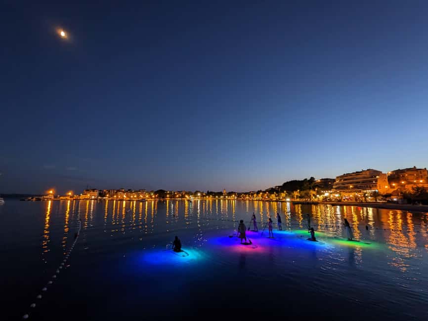 Split: Transparent SUP night Glow tour - Traditional houses on white cliffs, the shoreline storytelling