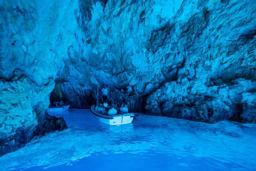 Split/Trogir: Blue Cave, Mamma Mia, Hvar and 5 Island Tour - Hvar port town plus Španjola Fortress: choose your pace