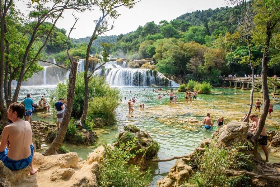 Split/Trogir: Krka National Park Day Trip with Wine Tasting - Skradin Town and Your Included Swim Break