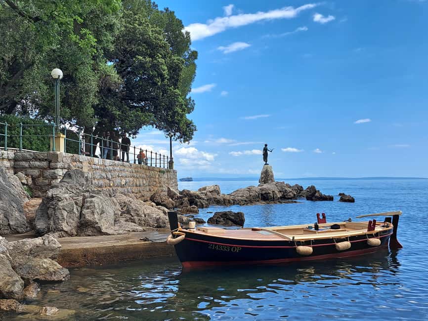 Sunset or Swim Ride Opatija on Madonnina Boat Tour - Volosko and the main sights: guided narration from the sea
