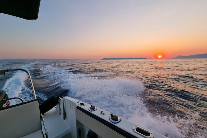 Sunset Speedboat Tour in Makarska with swim stop on island Brač - Puntica Bay on Brač: Swim Stop, Panoramic Views, and Beach Swings