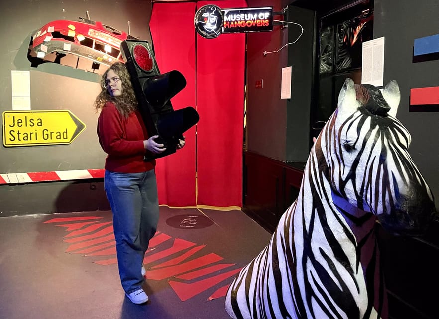 Toast to the Morning After: Zagreb Museum of Hangovers Visit - Interactive hangover games: drunk driving and drunk walking