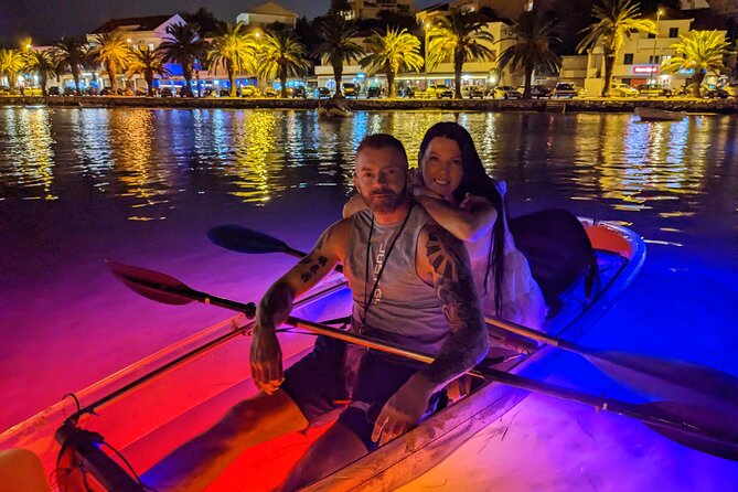 Transparent Kayak Glow Tour in Split - Zrnovnica River at Night: The Light Show Beneath You