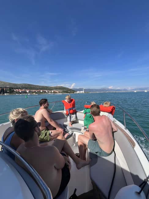 Trogir: Blue Lagoon and 3 Islands Speedboat Tour - Duga Bay on Čiovo: Pine Shade, Pebbles, and a Calmer Swim Stop