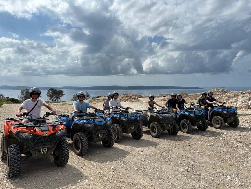 Trogir, Žedno: Čiovo Island 100% Off-Road Quad ATV Tour - Stop by stop: how the route unfolds on Čiovo