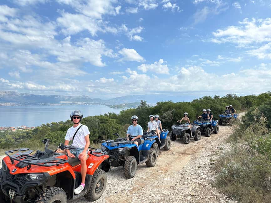 Trogir, Žedno: Čiovo Island 100% Off-Road Quad ATV Tour - 2-hour vs 3-hour: what changes and what stays the same