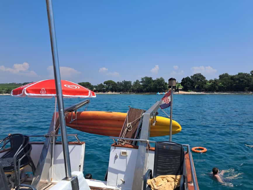 UMAG: Swimming&Panorama / Welcome Drink and Dolphin spotting - Morning cruise from Umag: where you board and why 10:00 matters