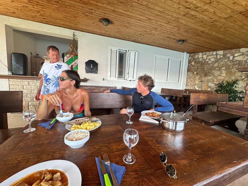 Zadar 4-Islands Escape Saharun & Hidden Shipwreck - Sestrunj lunch with fisherman Goran, sea view included