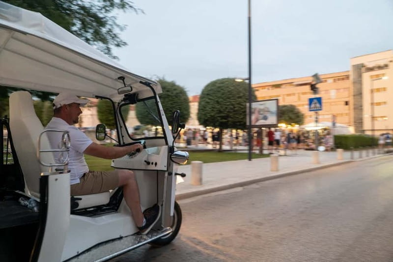 Zadar: Panorama Eco Tuk Tuk Tour - Greeting to the Sun at dusk: solar lights and patterns you can plan for