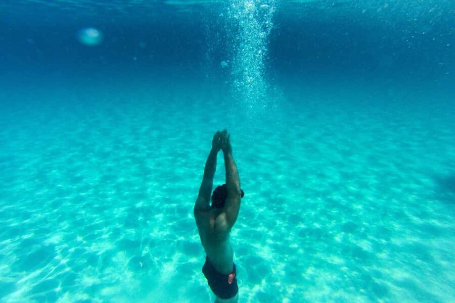 Zadar: Sakarun Beach & Dugi Island Speedboat Tour w/Diving - Military Tunnel and Island Views: The Surprise Stop