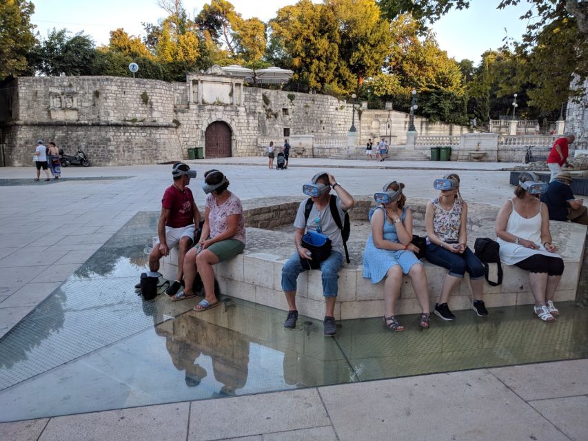 Zadar: Virtual Reality Guided History Walking Tour - Hot-air balloon views over the peninsula, then WWII scenes up close