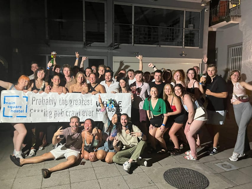Zagreb: Pub Crawl, 1-Hour of Unlimited Drinks, & Club Entry - Drinking games like beer pong, rage cage, and flip cup